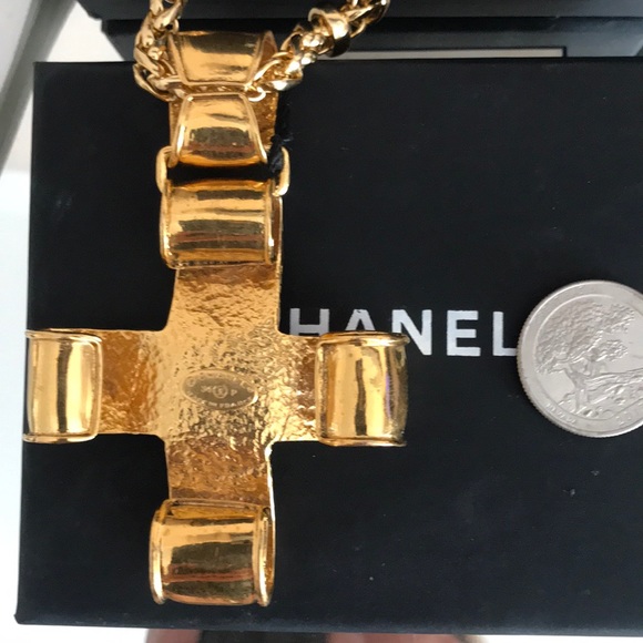 Chanel Vintage Authentic  cross  rare! necklace - Picture 7 of 8